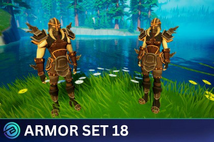 Warrior Armor Set - Stylized RPG