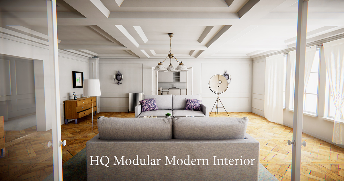 HQ Modular Modern Interior | 3D Environments | Unity Asset Store