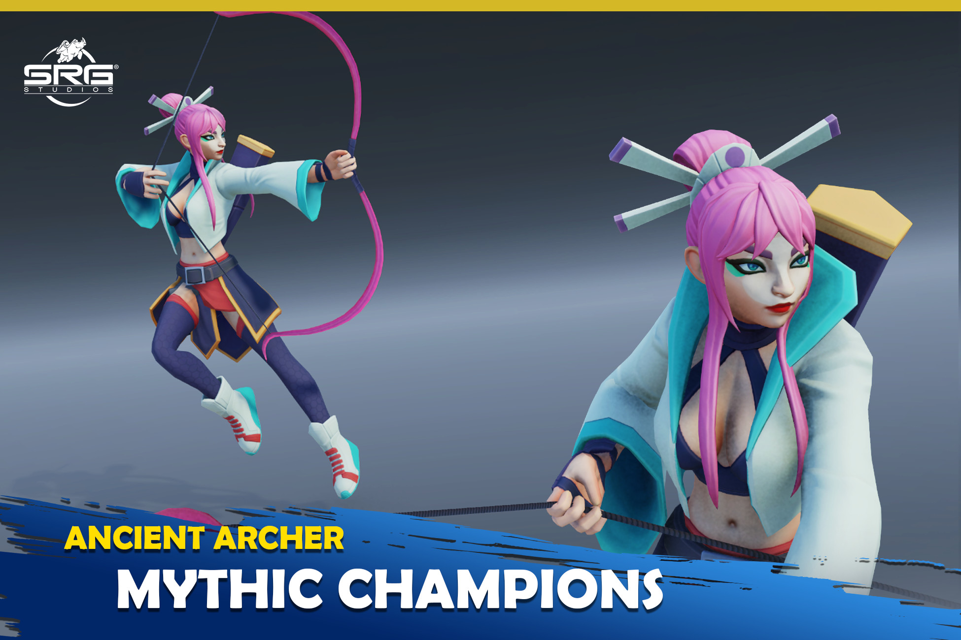 Unity Arch Cartoon Mythic Champions - Ancient Archer | 3D キャラクター | Unity Asset Store