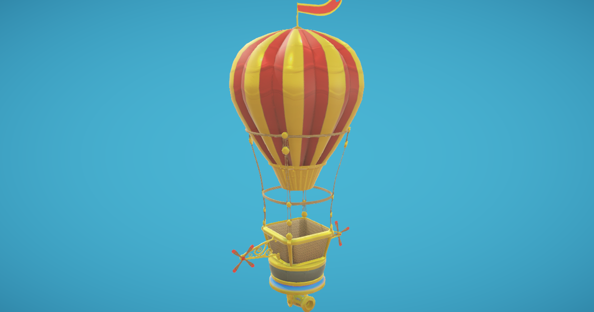 Unity Ballon Hot Air Balloon - Hand-Painted | 3D Air | Unity Asset Store