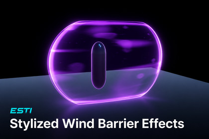Stylized Wind Barrier Effects