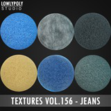 Stylized Fabric Jeans Vol.156 - Hand Painted Textures