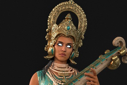 Indian Goddess Saraswati