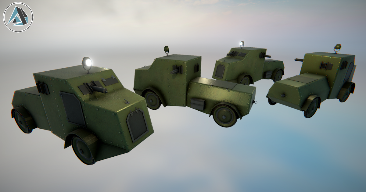 Poplavko World War 1 Tank Vehicle Asset | 3D Land | Unity Asset Store