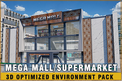 Mega Mall /Super Market (Realistic 3D Environment for Unity)