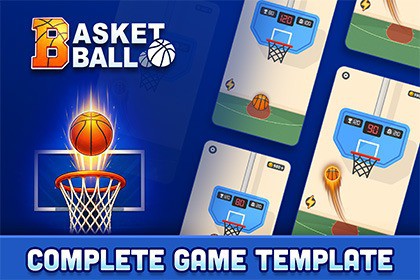 Basketball Dunk Shot - Complete Basketball Game Template