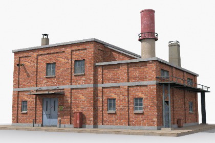 Industrial Factory Building – Variant 07