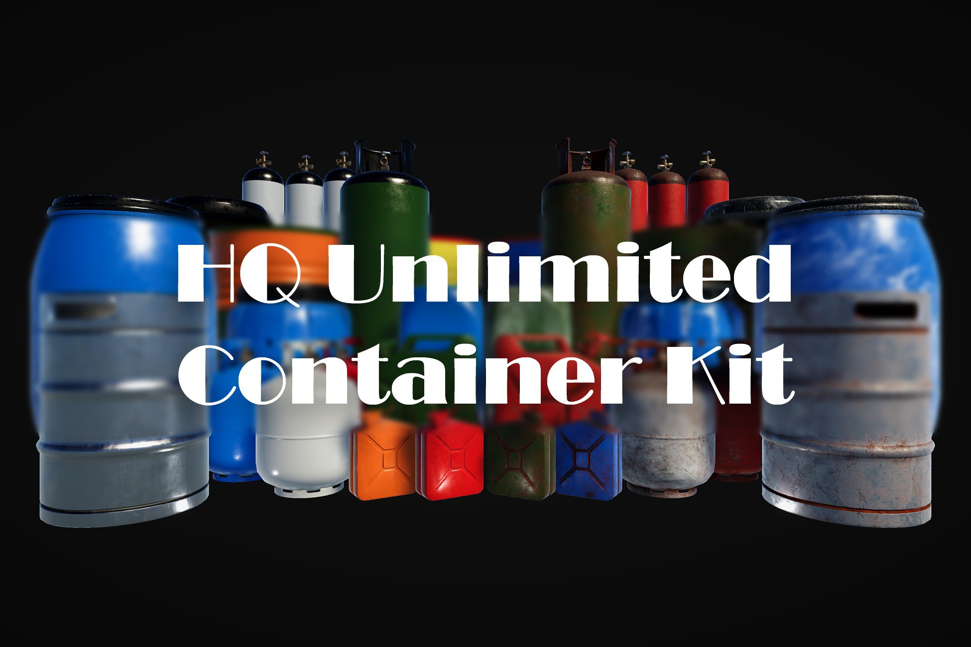 HQ Unlimited Container Kit (Customizable) | 3D Industrial | Unity Asset ...