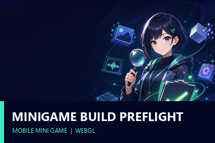 MiniGame WebGL Build Preflight