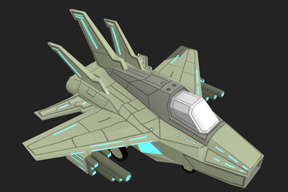 CoreBlazer – Low Poly Sci-Fi Jet