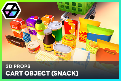 3D Props - Cart Object (Snack)