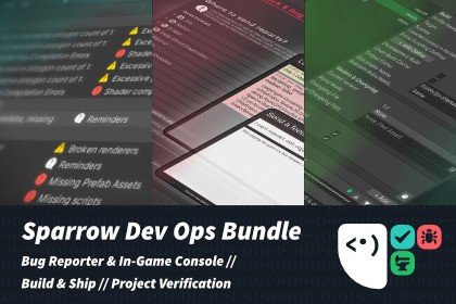 Sparrow Dev Ops Bundle - Verify, Build & Ship, Bug Reporter