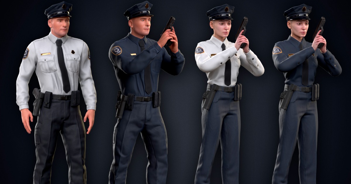 Police Officer Bundle | Characters | Unity Asset Store