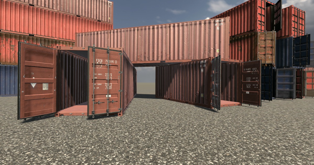 Industrial Shipping Container | 3D Industrial | Unity Asset Store