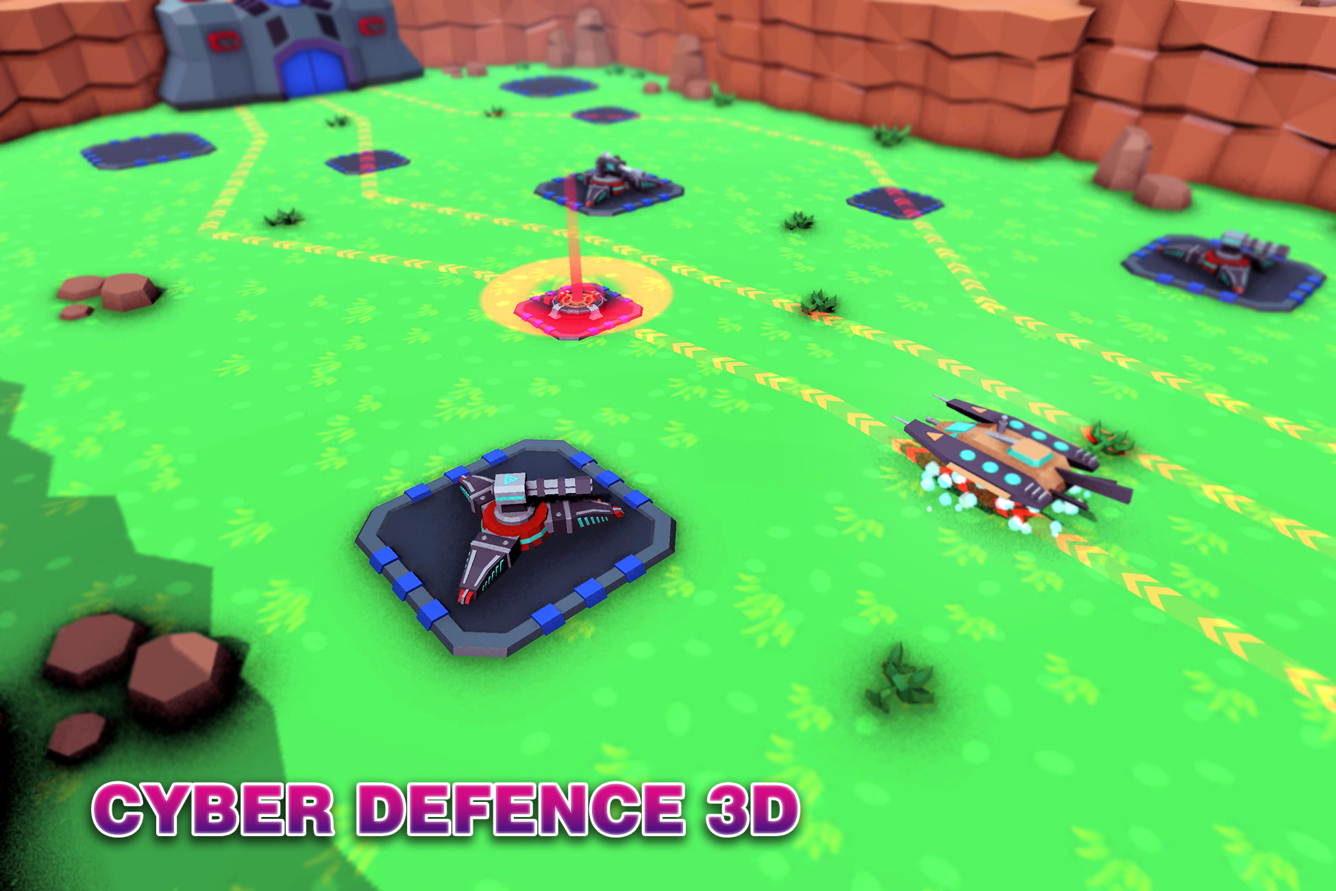 Cyber Defence 3D - Game Template, image 1