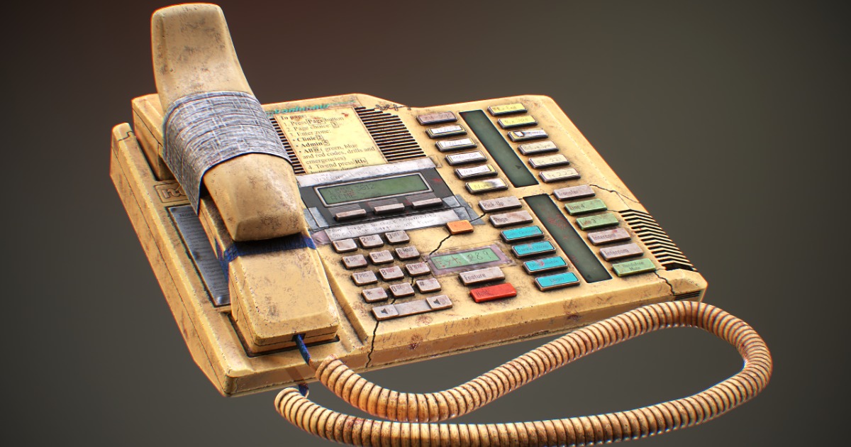 Phone Texture Unity THE OFFICE PHONE by mkaplunow | 3D Electronics | Unity Asset Store