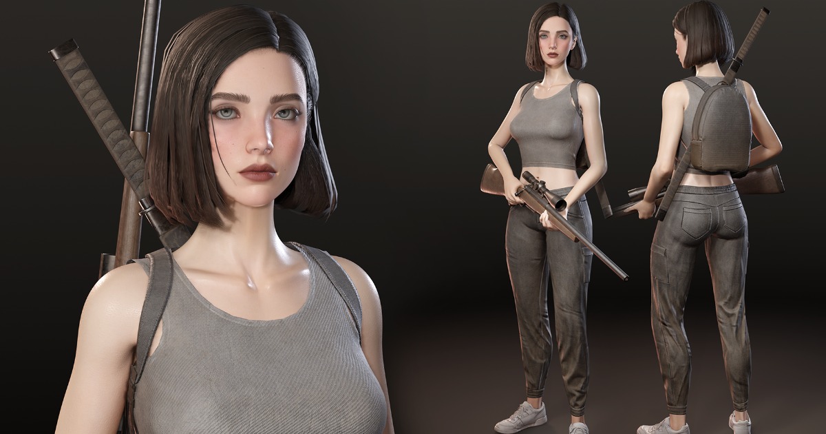 Survival Girl Character | Characters | Unity Asset Store