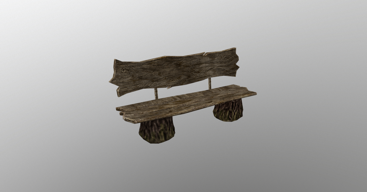 Unity Bench old wooden bench | 3D 주변환경 | Unity Asset Store
