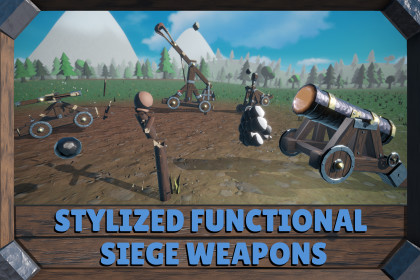 Stylized Functional Siege Weapons: Ready, Aim, Fire!