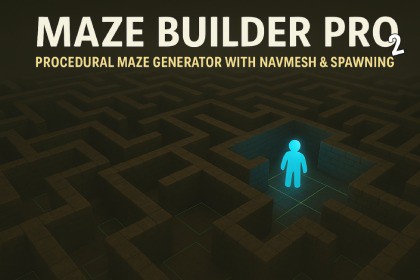 Maze Builder Pro 2 – Advanced Procedural Maze Generator with NavMesh & Spawning