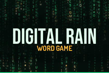 Digital Rain - Word Game Template