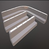 Futuristic Modular Bench & Banquette – Sci-Fi Seating Pack