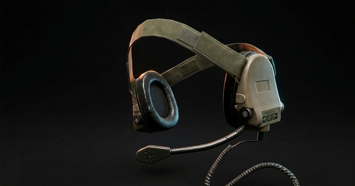 Tactical Military Headset A | 3D Electronics | Unity Asset Store