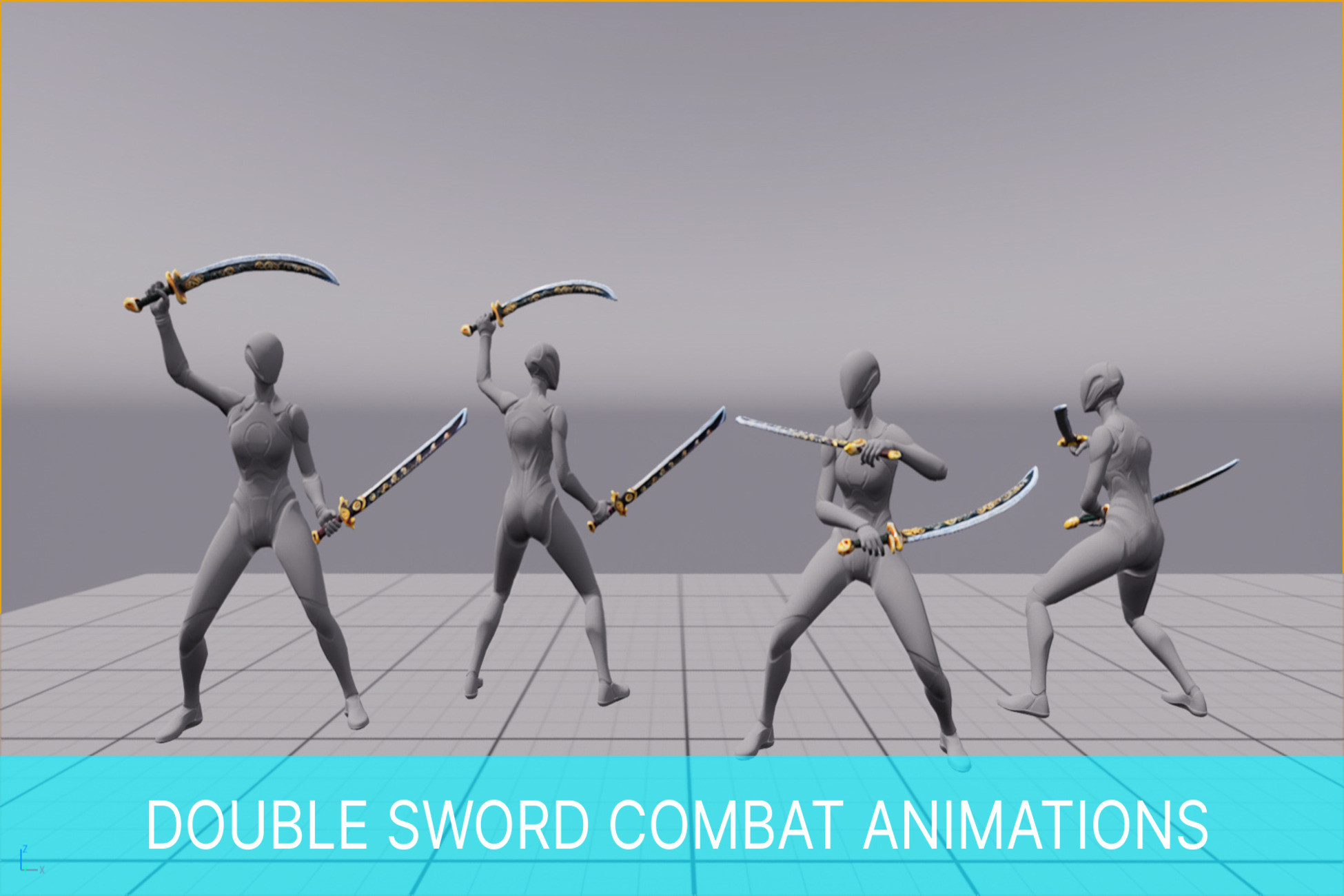 Combat Animations Double Sword Combat Animations | 3D Animations | Unity Asset Store