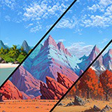 Infinite Horizons Stylized Panorama - Vol2