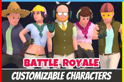 Customizable 3D Battle Royale Characters Vol 3