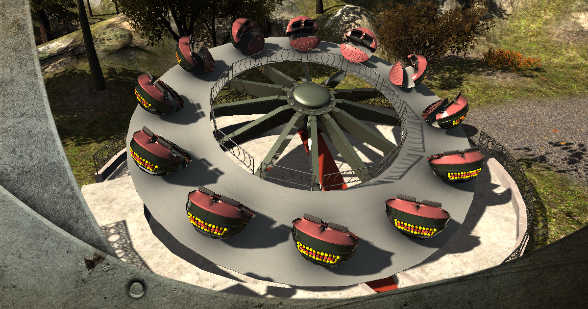 Unity Ride Design High Detail Fairground Ride 04 - DiscoRound | 3D Props | Unity Asset Store