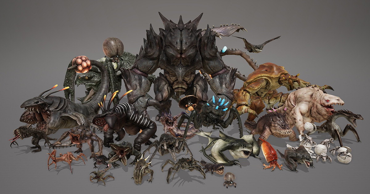 MONSTER FULL PACK VOL 2 | 3D Creatures | Unity Asset Store