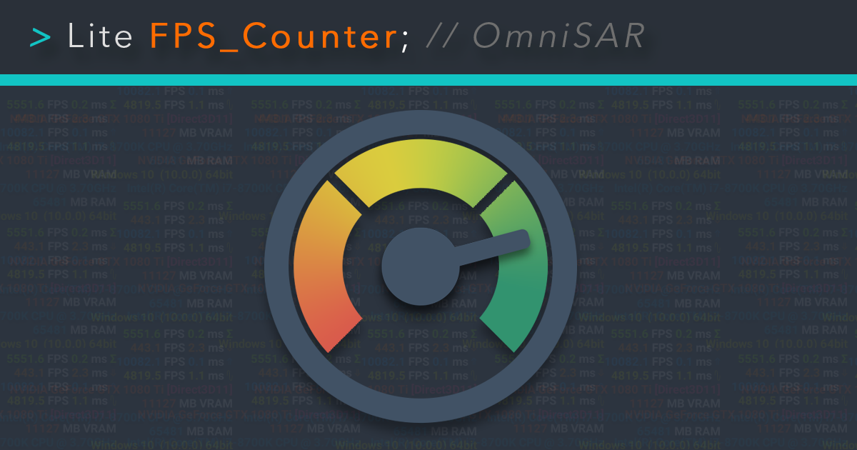 Unity Frame Rate Counter Lite FPS Counter - Probably the world's fastest FPS counter ...