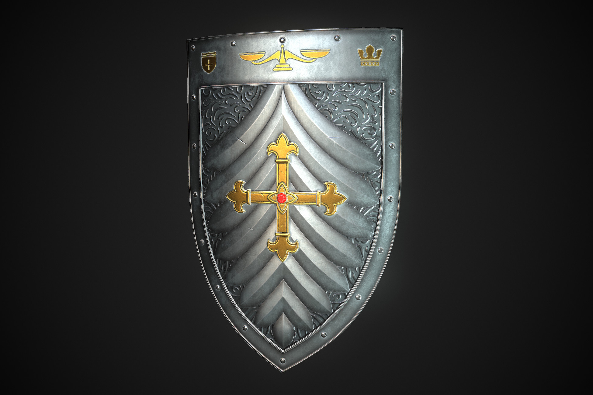Knight Shield 09 | 3D 무기 | Unity Asset Store
