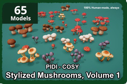 PIDI COSY: Stylized Mushrooms Vol 1