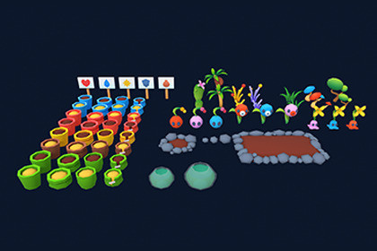 Low Poly Cozy Plants
