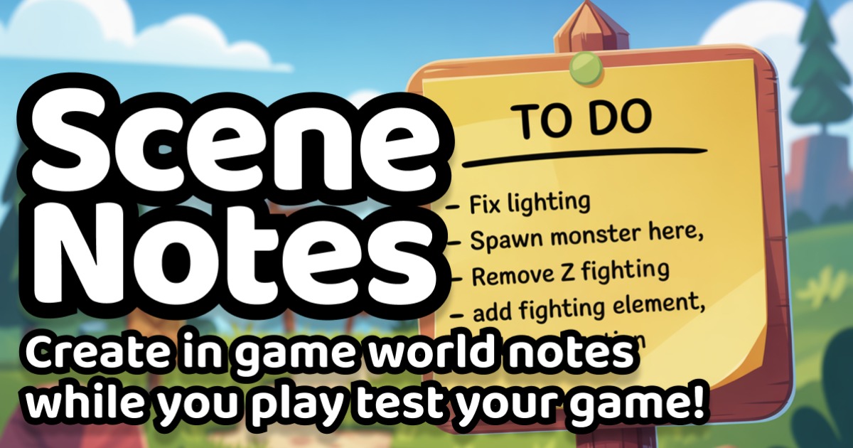 Scene Notes | Utilities Tools | Unity Asset Store