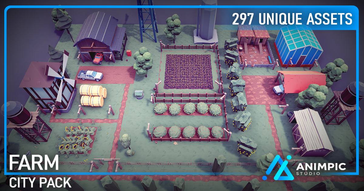 POLY - Farm (SRP, URP, HDRP) | 3D Environments | Unity Asset Store