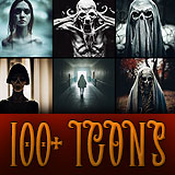 Halloween Haunts - Ghosts & Ghouls Icon Pack for RPG / Fantasy Games