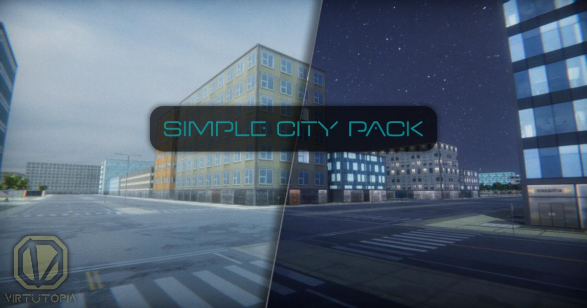 Basic Town Layout For Unity Simple-City Pack | 3D Urban | Unity Asset Store