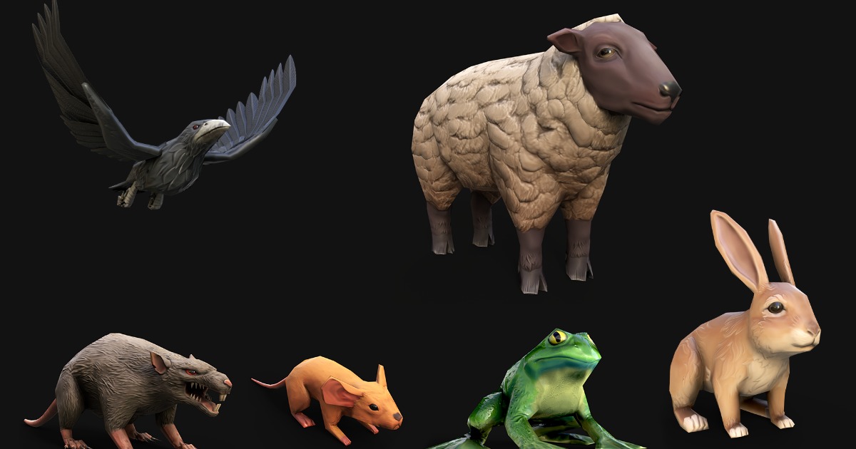 Unity Animals Asset Mobile Animals Collection | 3D Animals | Unity Asset Store