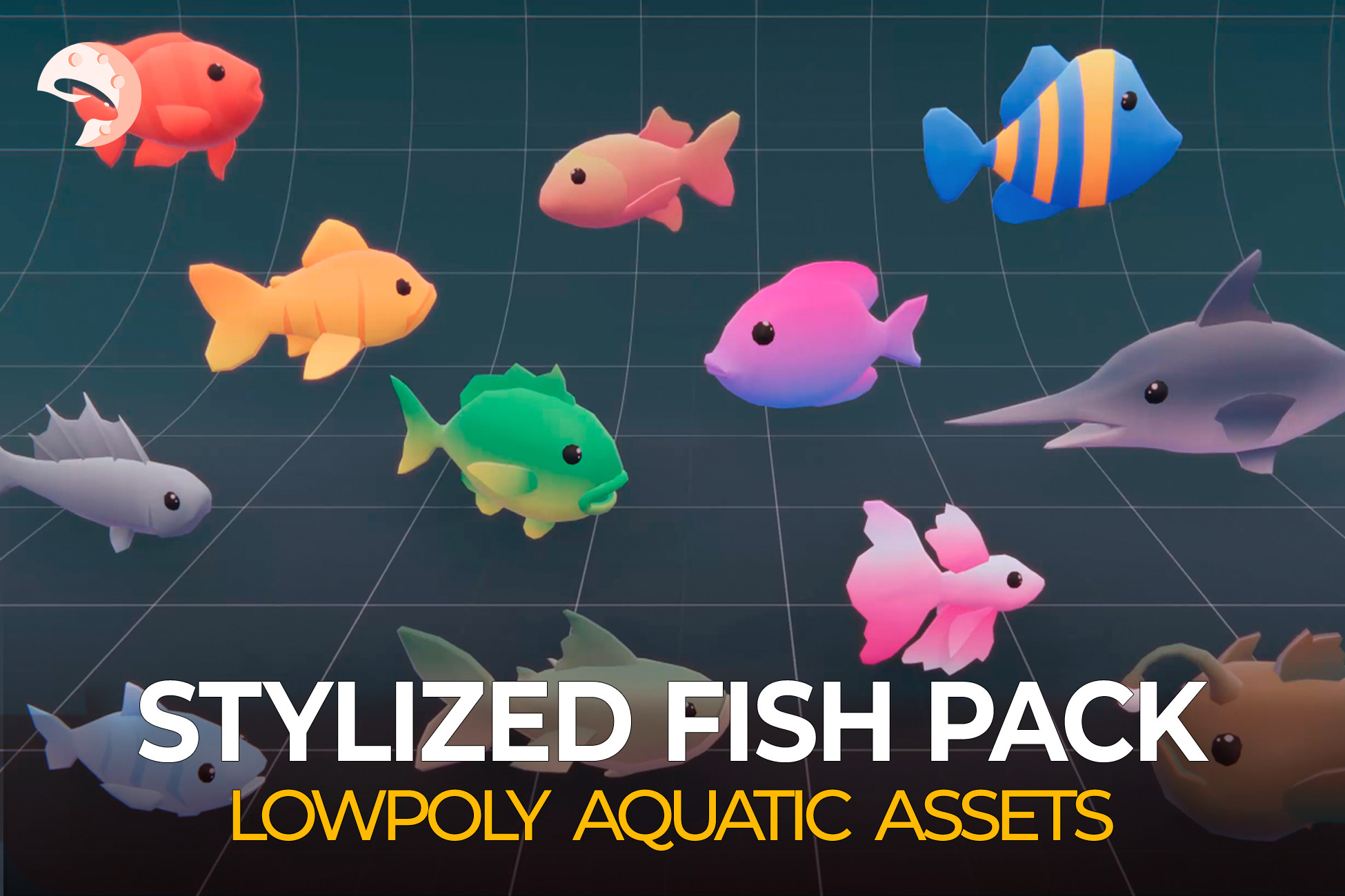 Unity Asset Fish Stylized Fish Pack - LowPoly Aquatic Life | Characters | Unity Asset Store