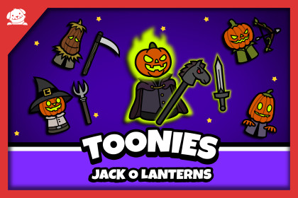 Toonies Jack O Lanterns - 2D Cute Pumpkin Characters & Boss
