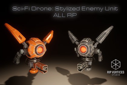 Sci-Fi Drone: Stylized Enemy Unit