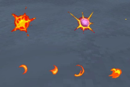 Pixel Fire and Explosions
