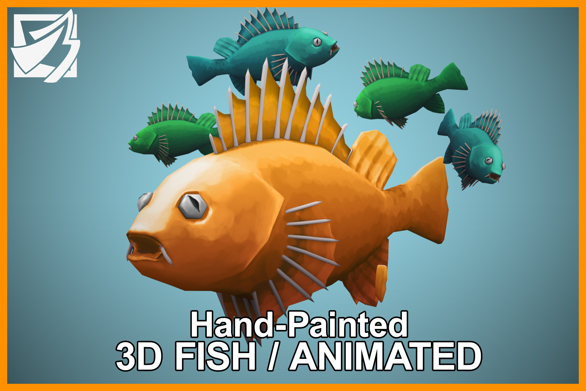3D Fish Model: Hand-Painted & Multi-Color | Characters | Unity Asset Store