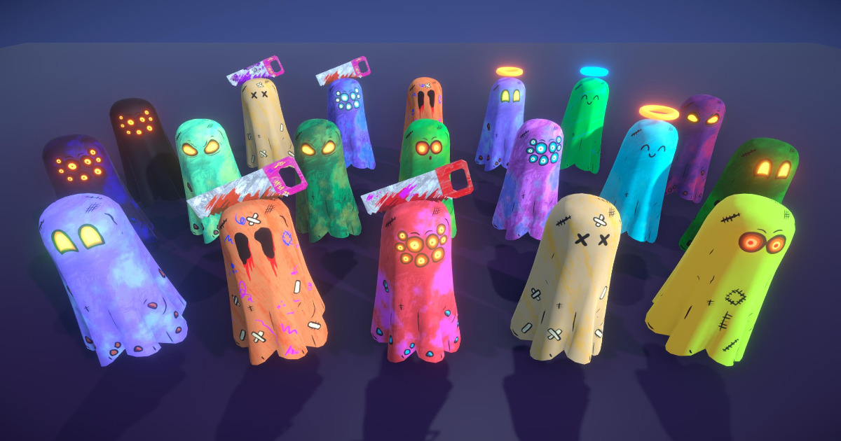 Animated monster Ghost's 3D | 3D Characters | Unity Asset Store