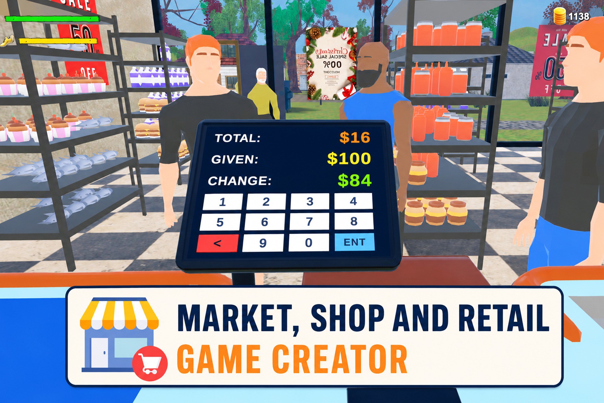 Market, Shop, Store and Retail Game Creator for Both PC and Mobile Platforms