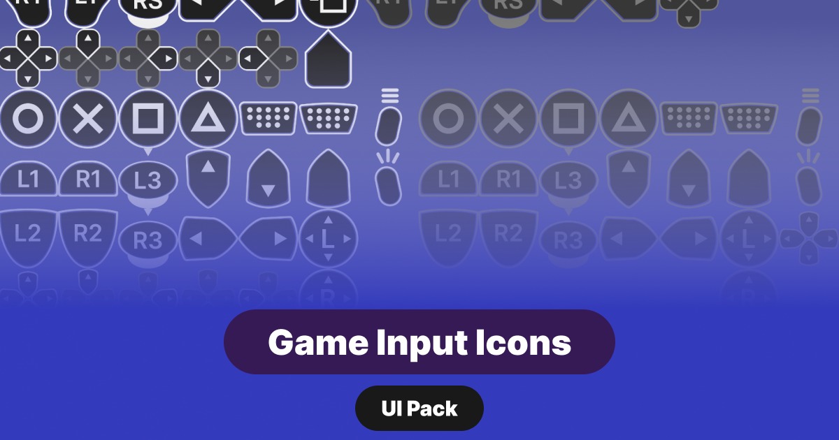 Game Input Icons - Game UI Pack | 2D Icons | Unity Asset Store