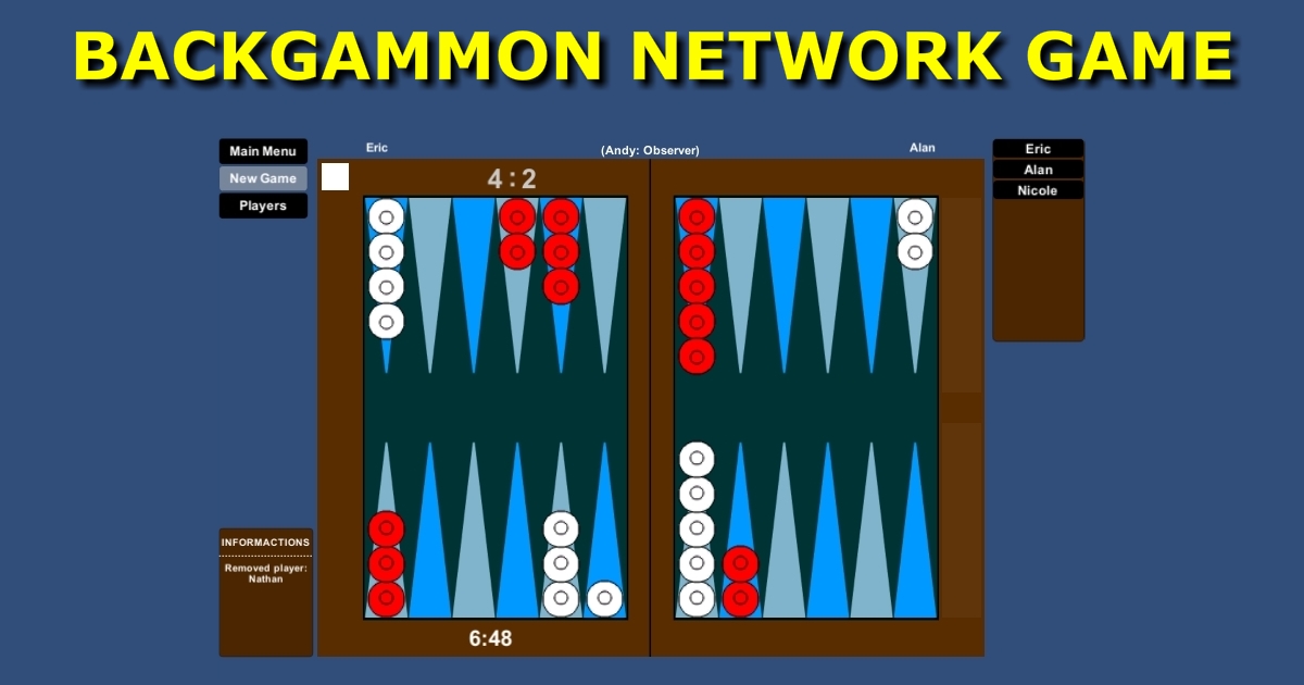 Backgammon Network Game Systems Unity Asset Store
